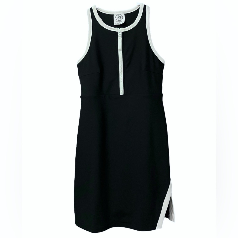 EUC SAGE COLLECTIVE Women’s Sporty Black and White Athletic Racerback Skort S